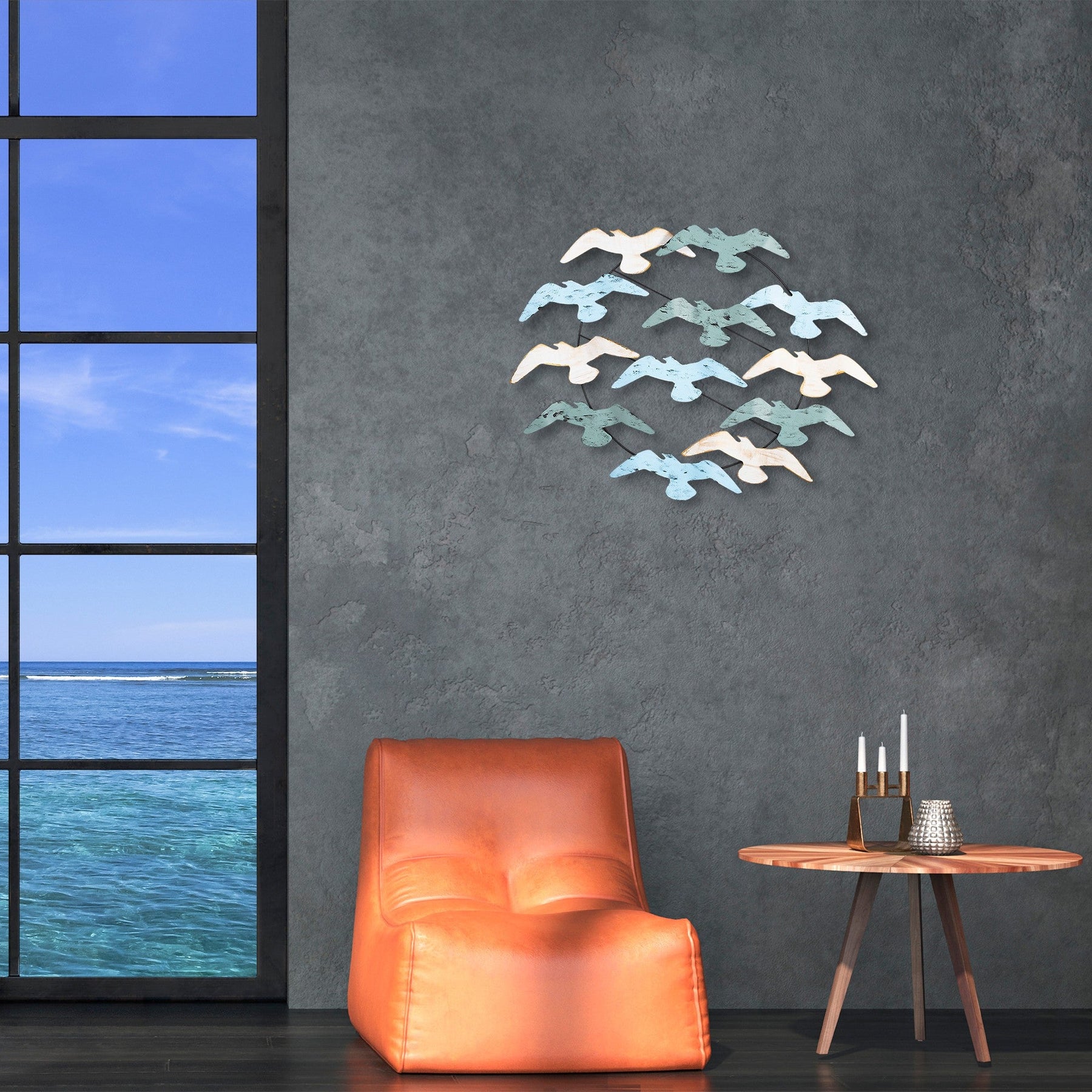 Accesoriu decorativ Marti, metal, 85x8x68 cm