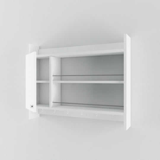Raft bucatarie Knerr, alb, PAL, 85x15x65 cm