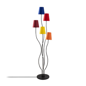 Lampa Bonibon-13232, multicolor, metal/material textil, 44x44x160 cm