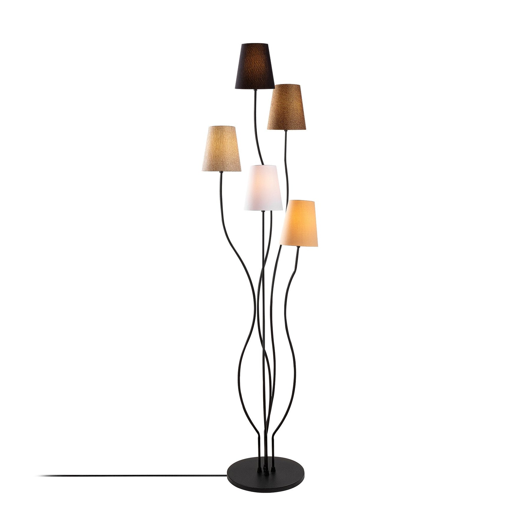 Lampa Bonibon-13233, multicolor, metal/material textil, 44x44x160 cm