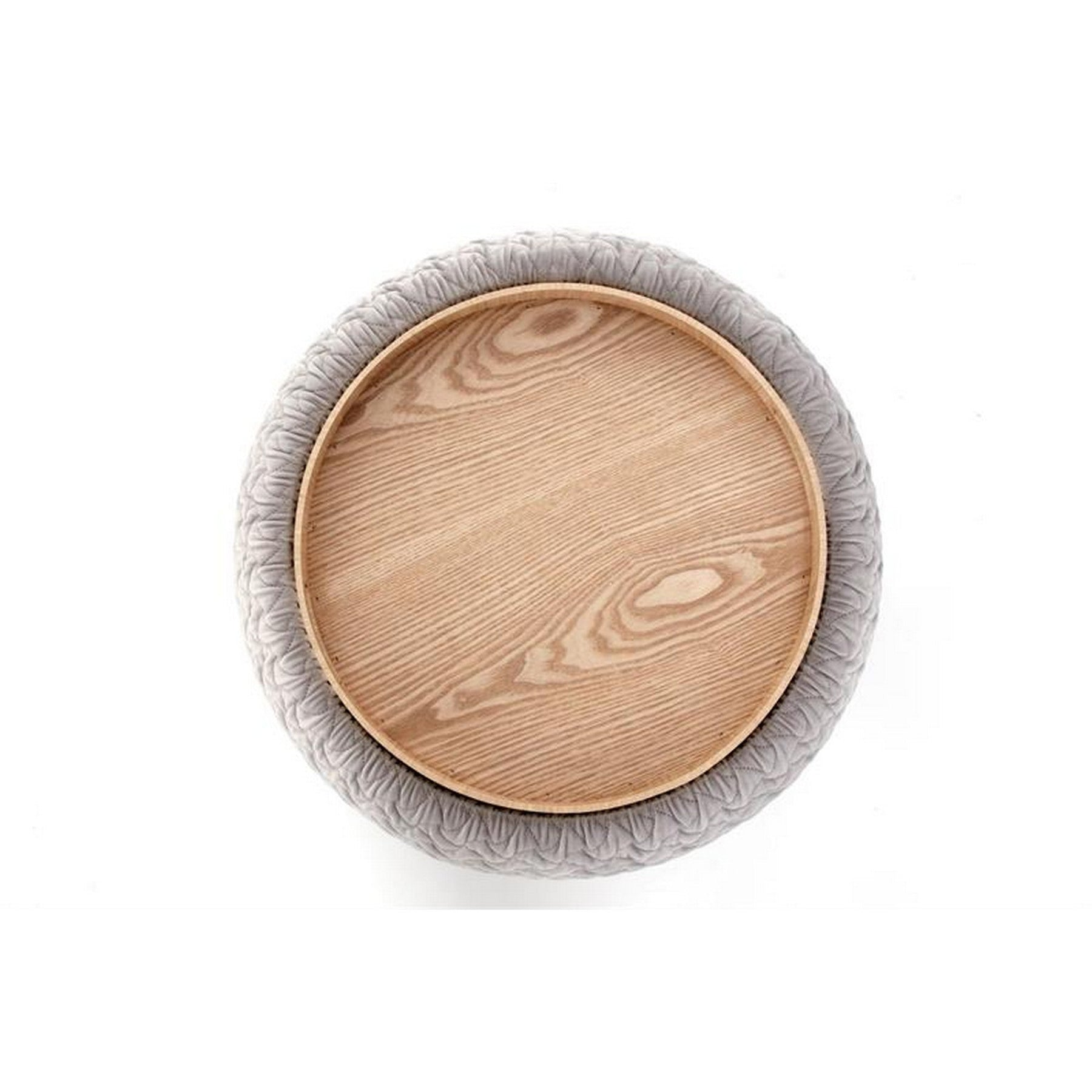 Taburet multifunctional gri Bono, cu spatiu pentru depozitare, 54x37 cm