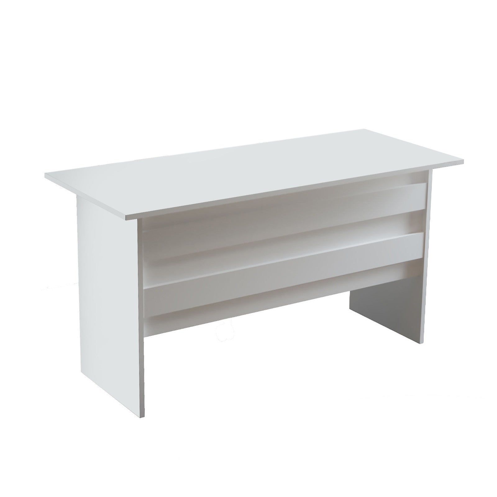 Masa birou 956LCS1103, alb, PAL melaminat, 140x60x74 cm