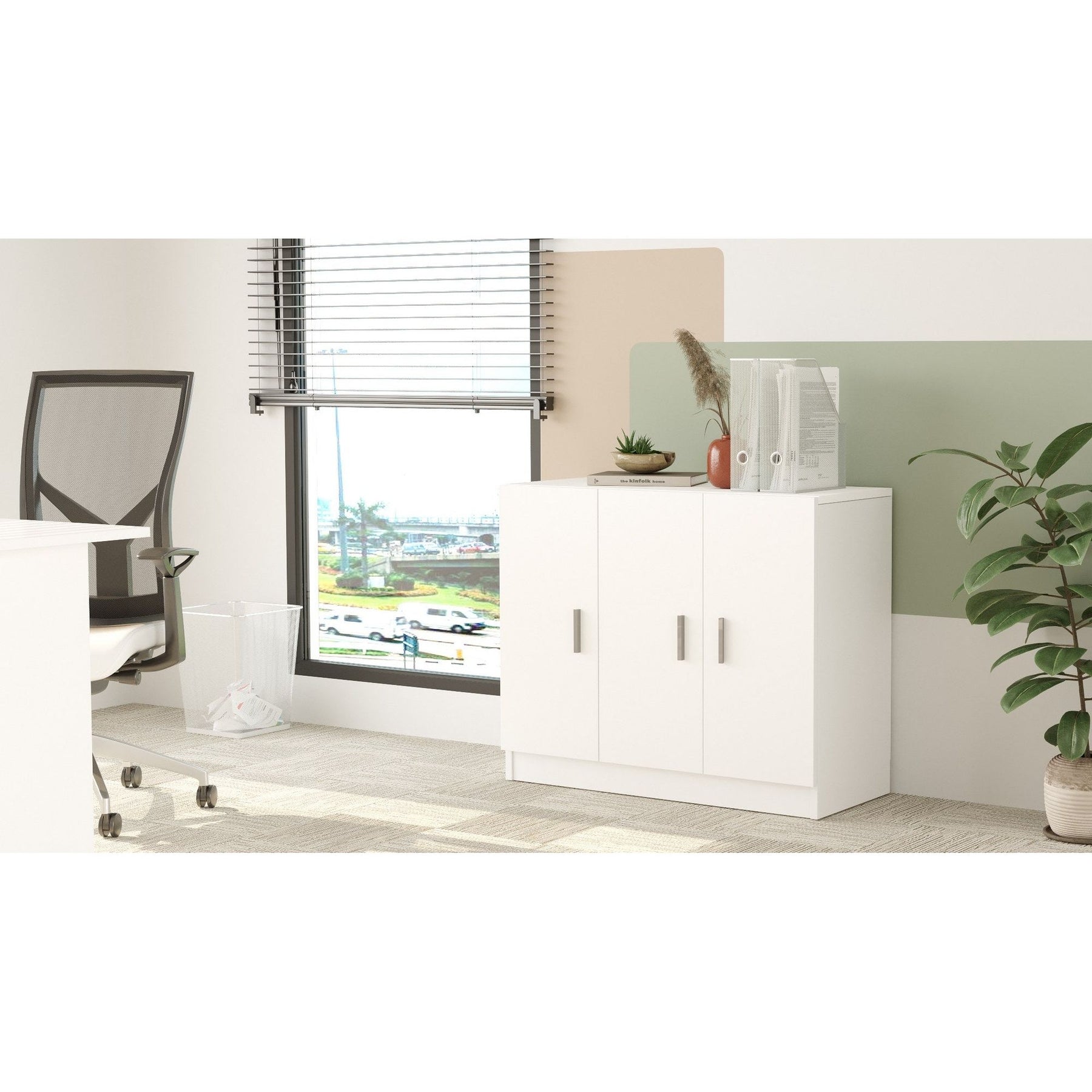 Comoda 956LCS1503, alb, PAL melaminat, 89x38x74 cm