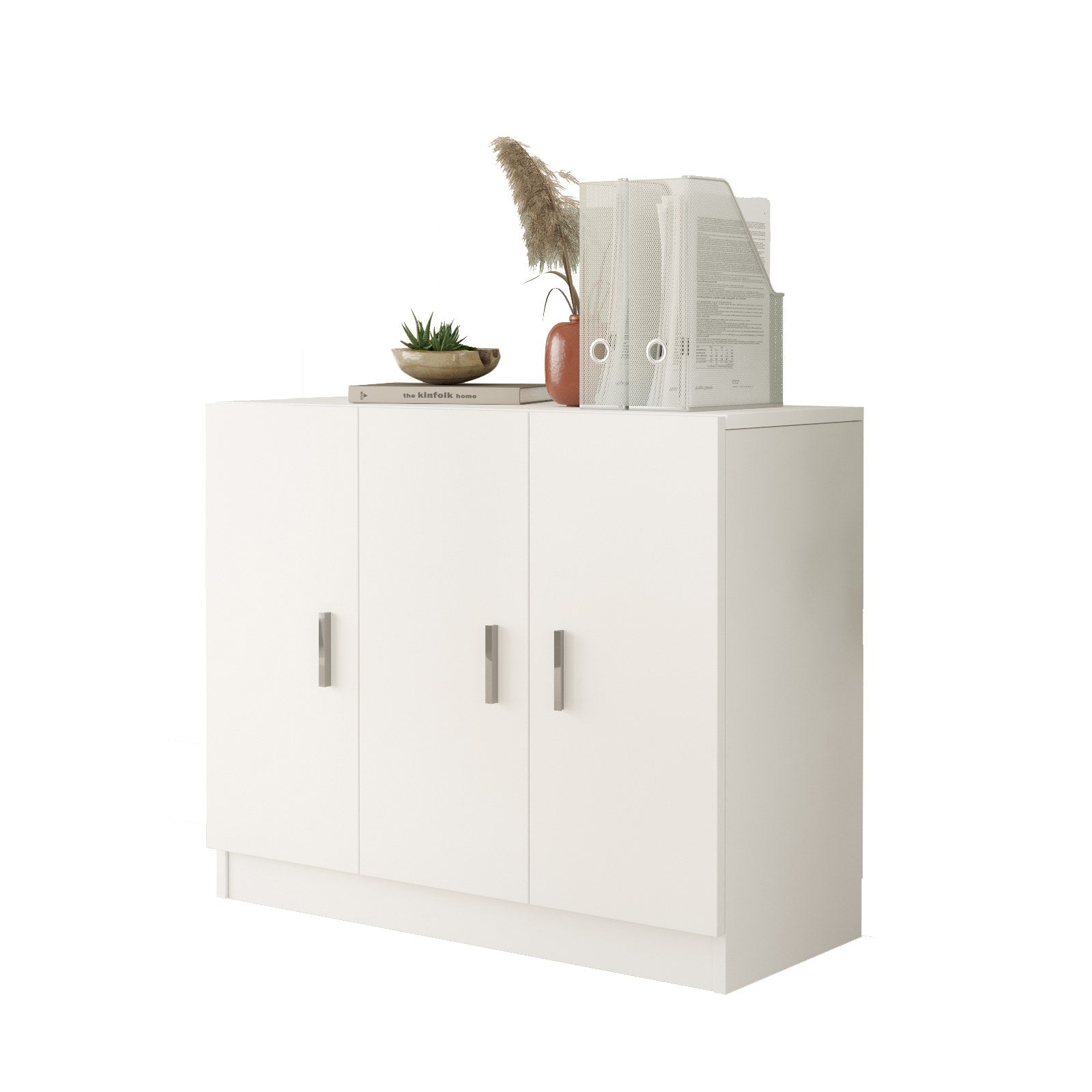 Comoda 956LCS1503, alb, PAL melaminat, 89x38x74 cm