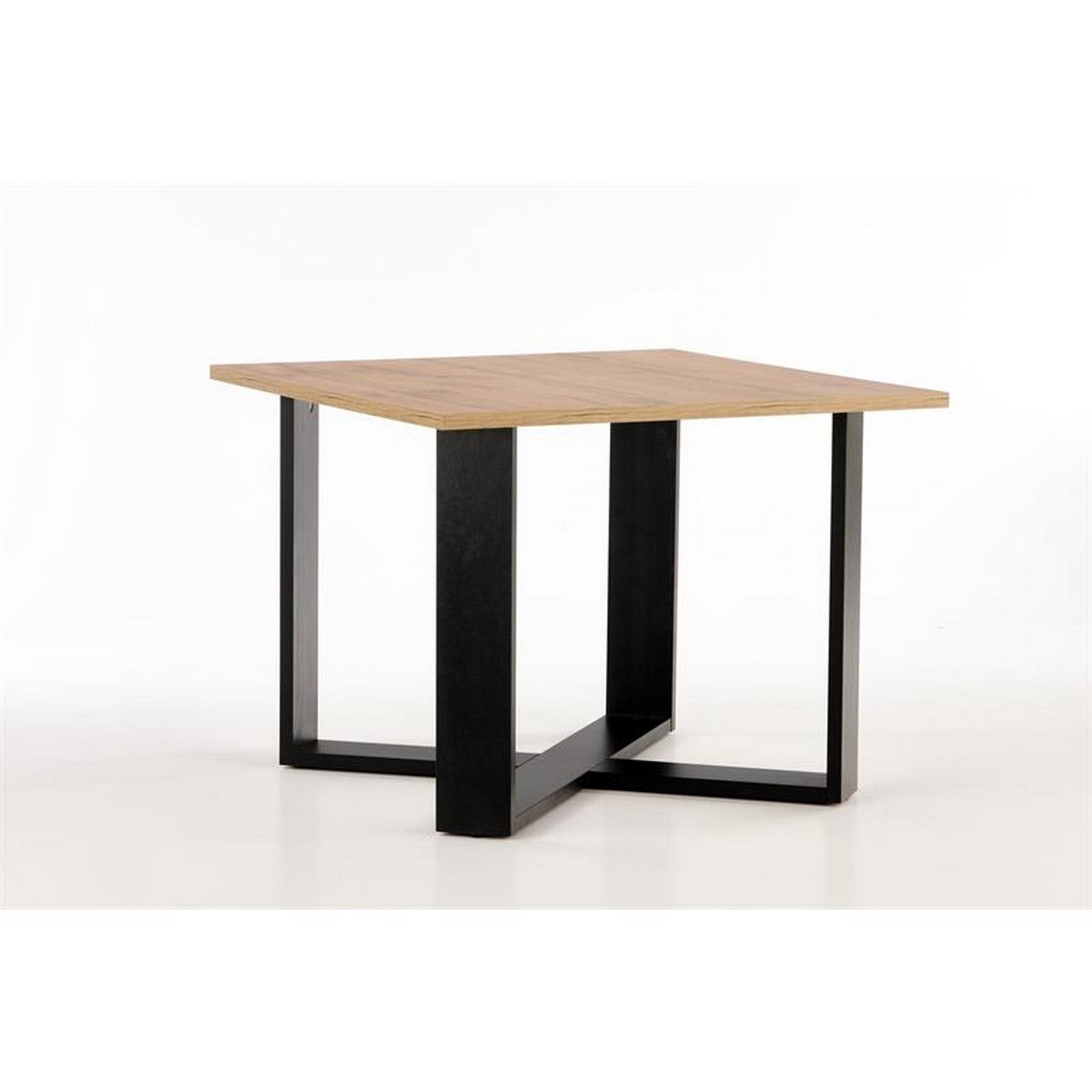 Masuta cafea Cross, stejar wotan/negru, 67x67x50 cm