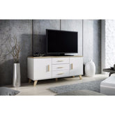 Comoda Lotta, alb/sonoma, 150x45x69 cm