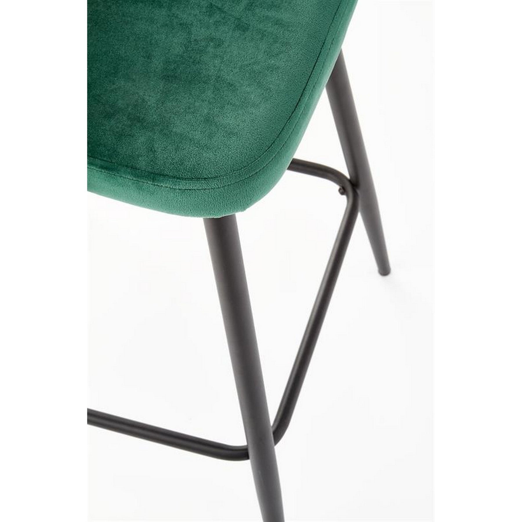 Scaun bar H96, verde, 48x49x89 cm