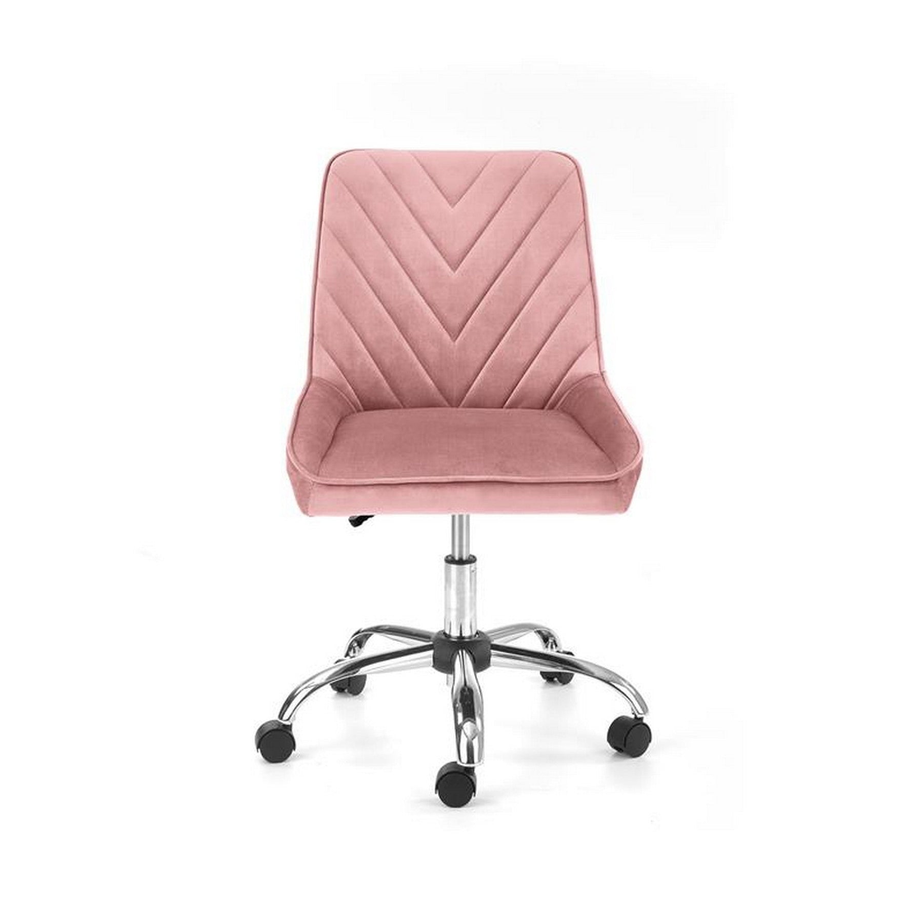 Scaun ergonomic pentru birou Rico, roz, 51x54x81/91cm