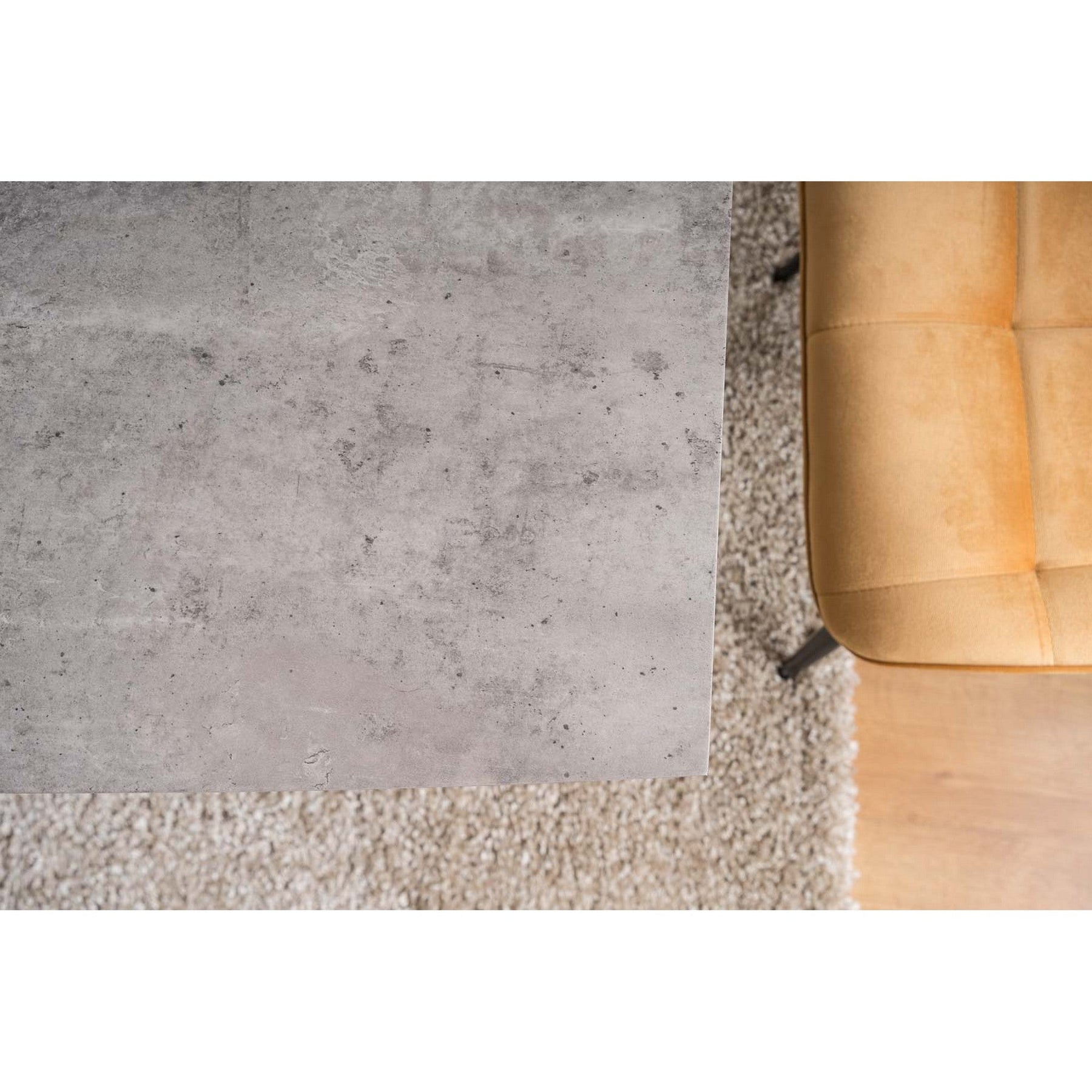 Masa de bucatarie LEONARDO, beton, 140/180X80 - ACAJU