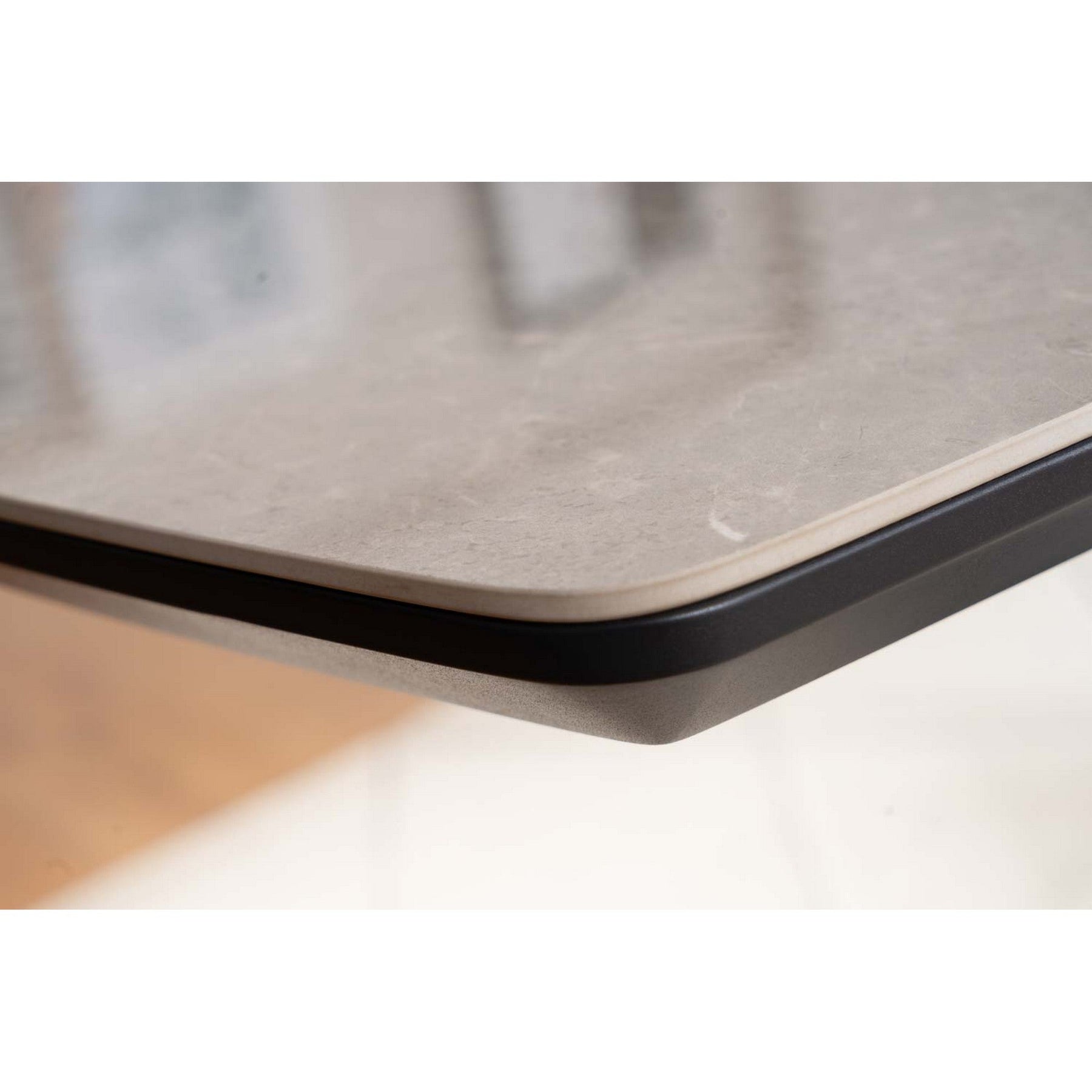 Masa CORTEZ efect de marmura/antracit 160(210)x90x76