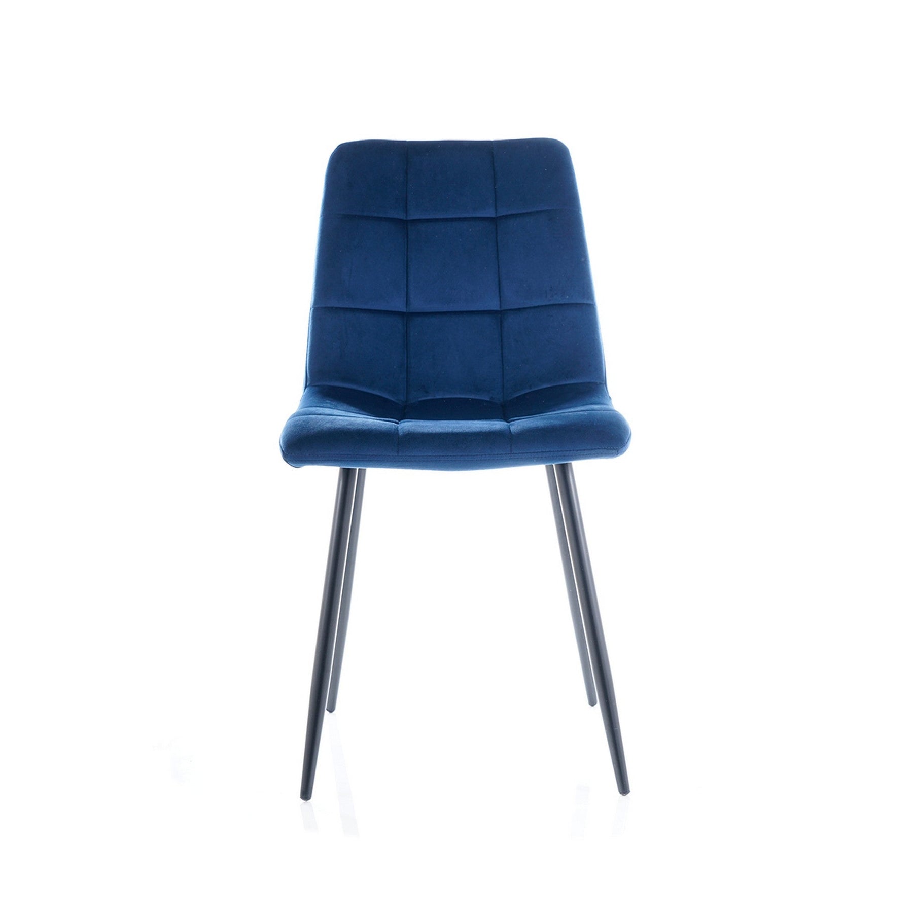 Scaun MILA, negru/albastru, 47x41x87