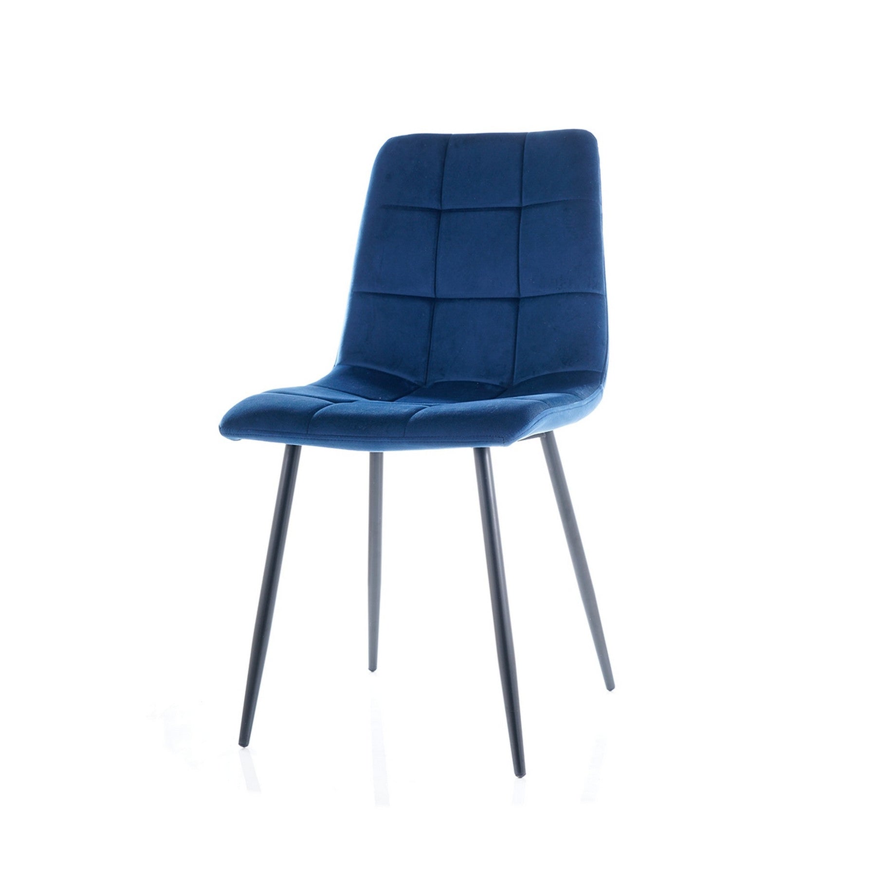 Scaun MILA, negru/albastru, 47x41x87
