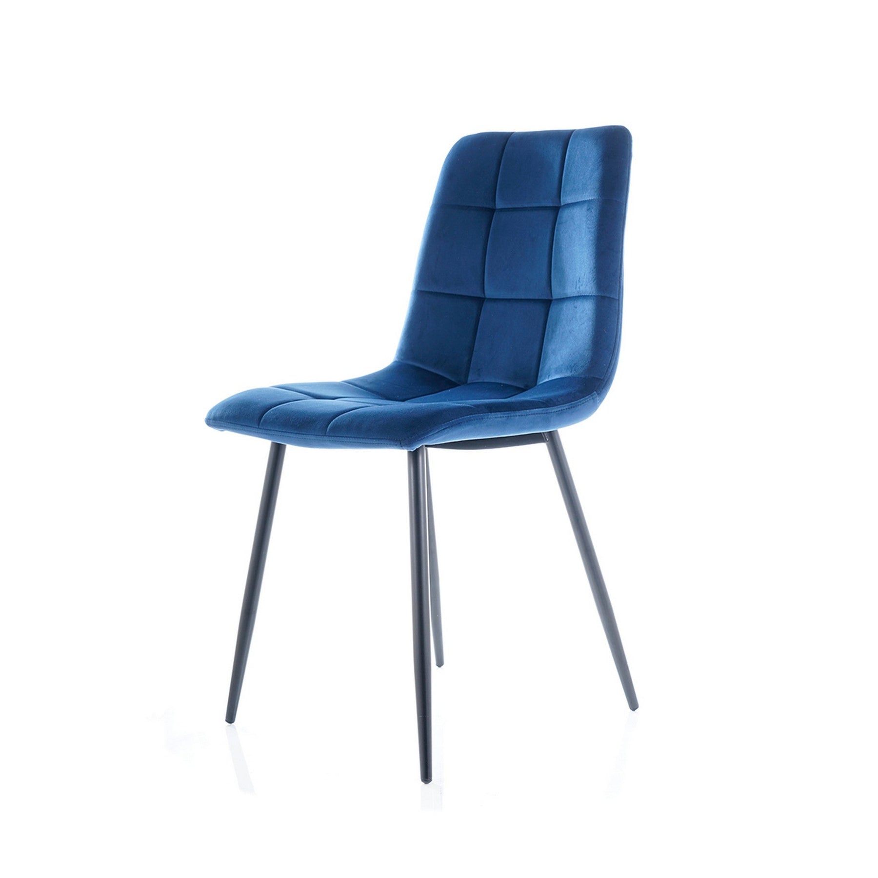 Scaun MILA, negru/albastru, 47x41x87