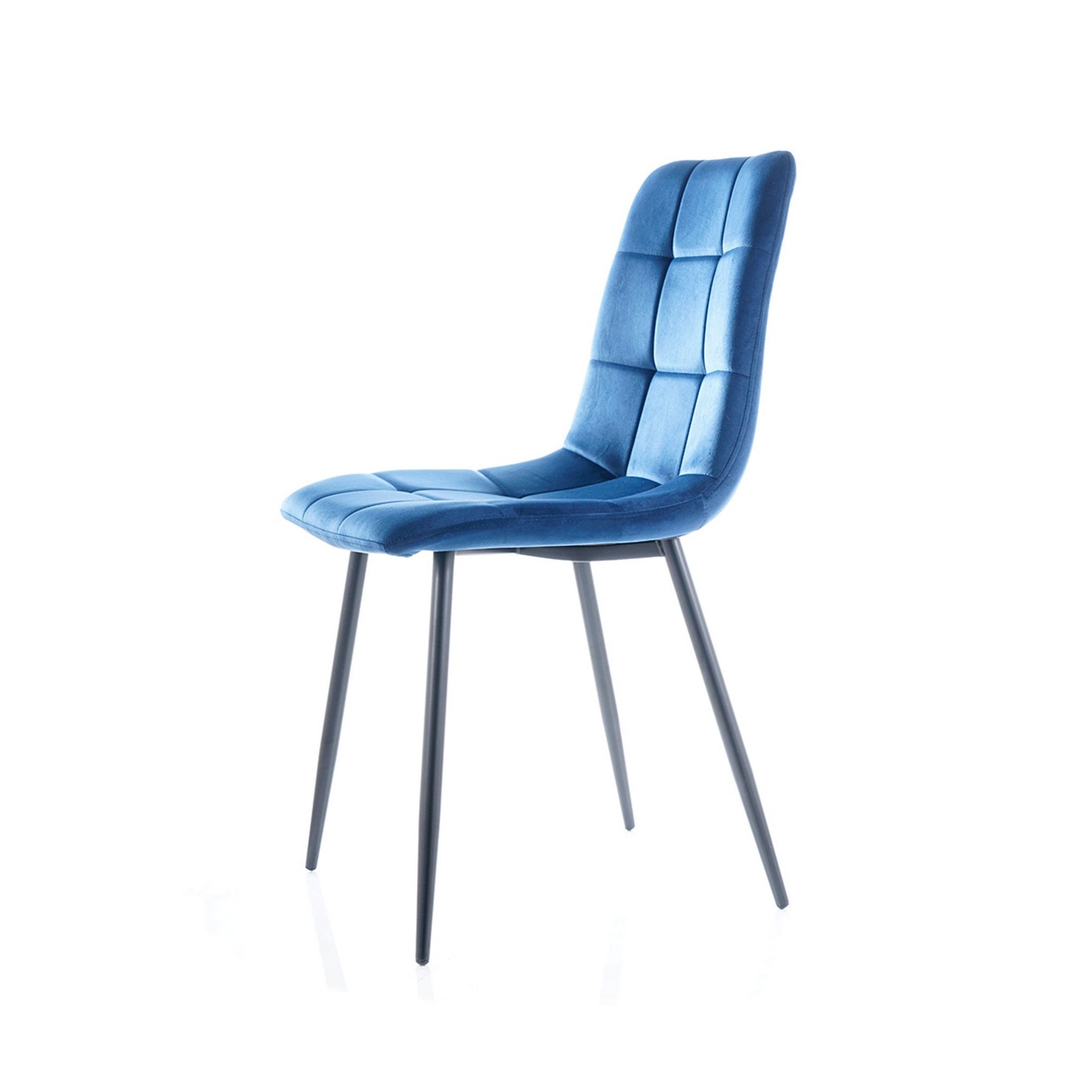 Scaun MILA, negru/albastru, 47x41x87