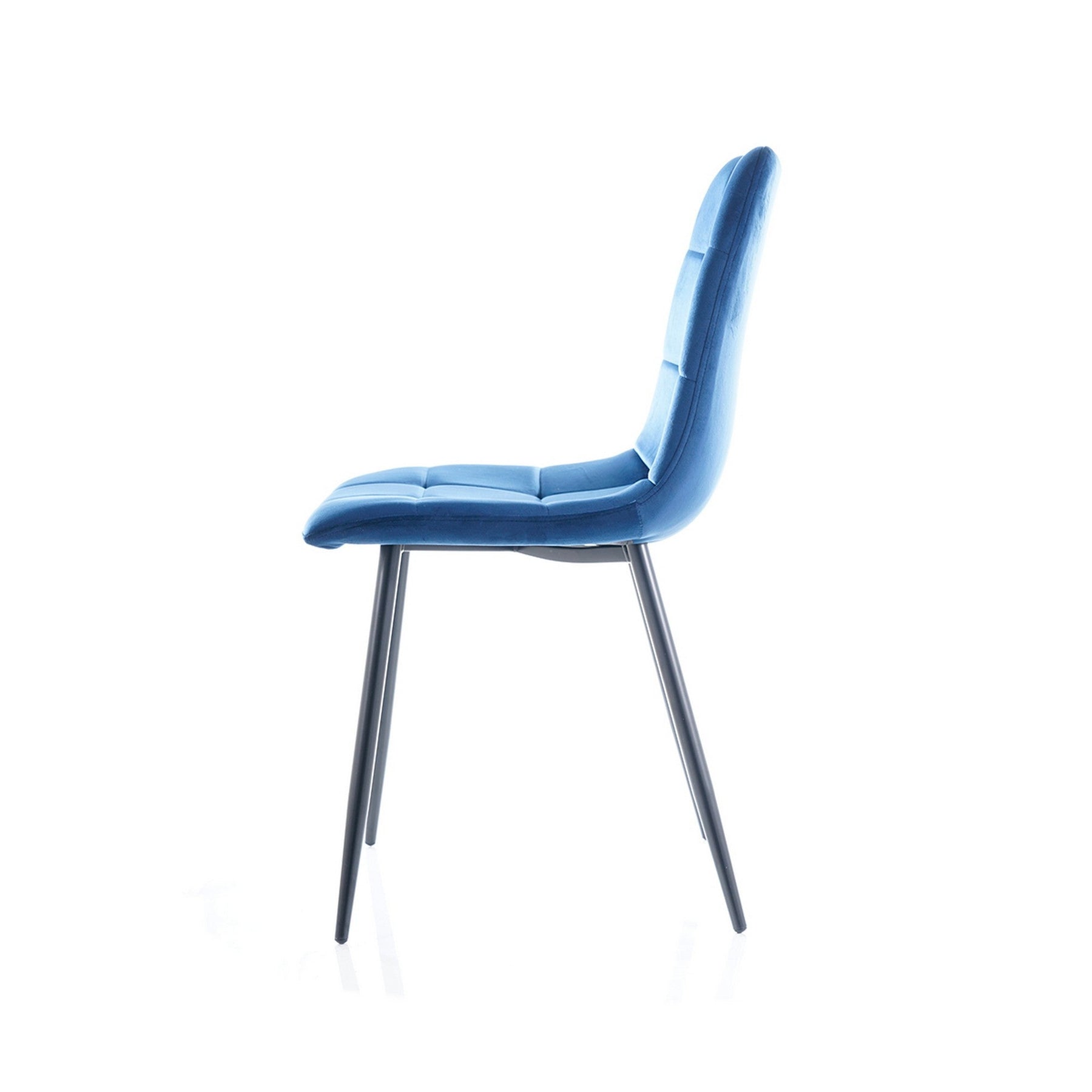 Scaun MILA, negru/albastru, 47x41x87