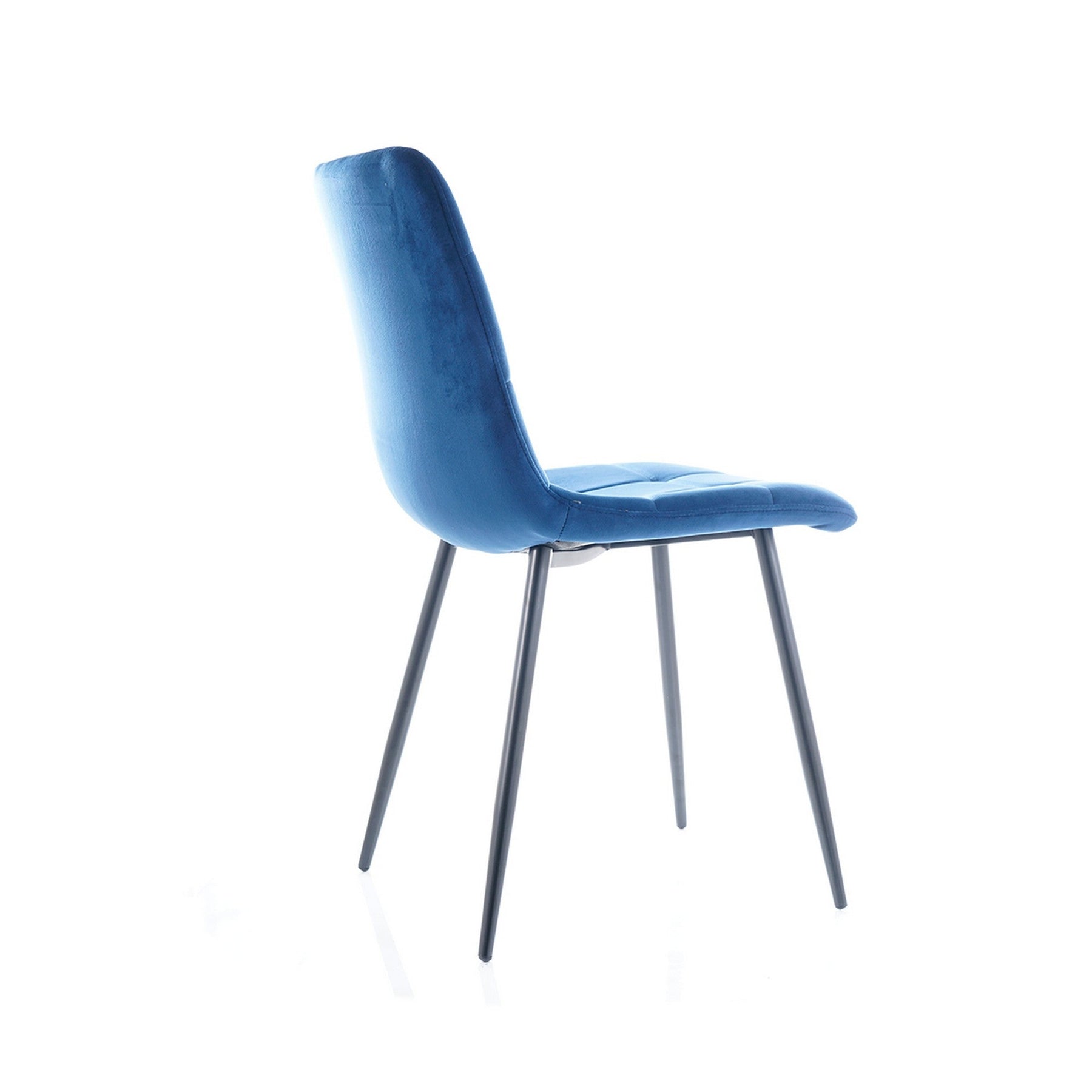Scaun MILA, negru/albastru, 47x41x87