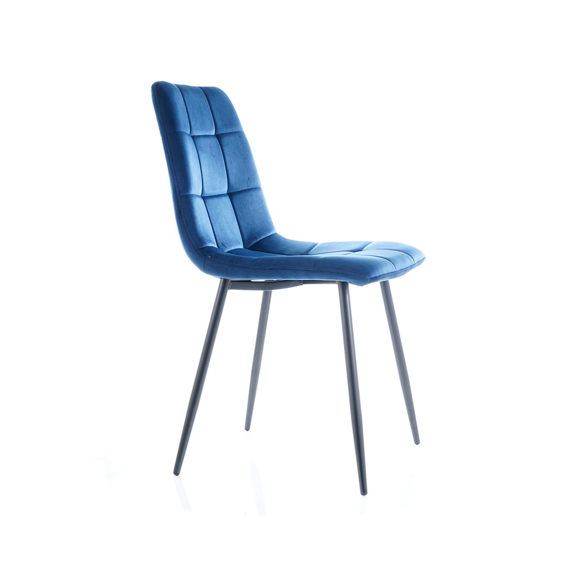 Scaun MILA, negru/albastru, 47x41x87