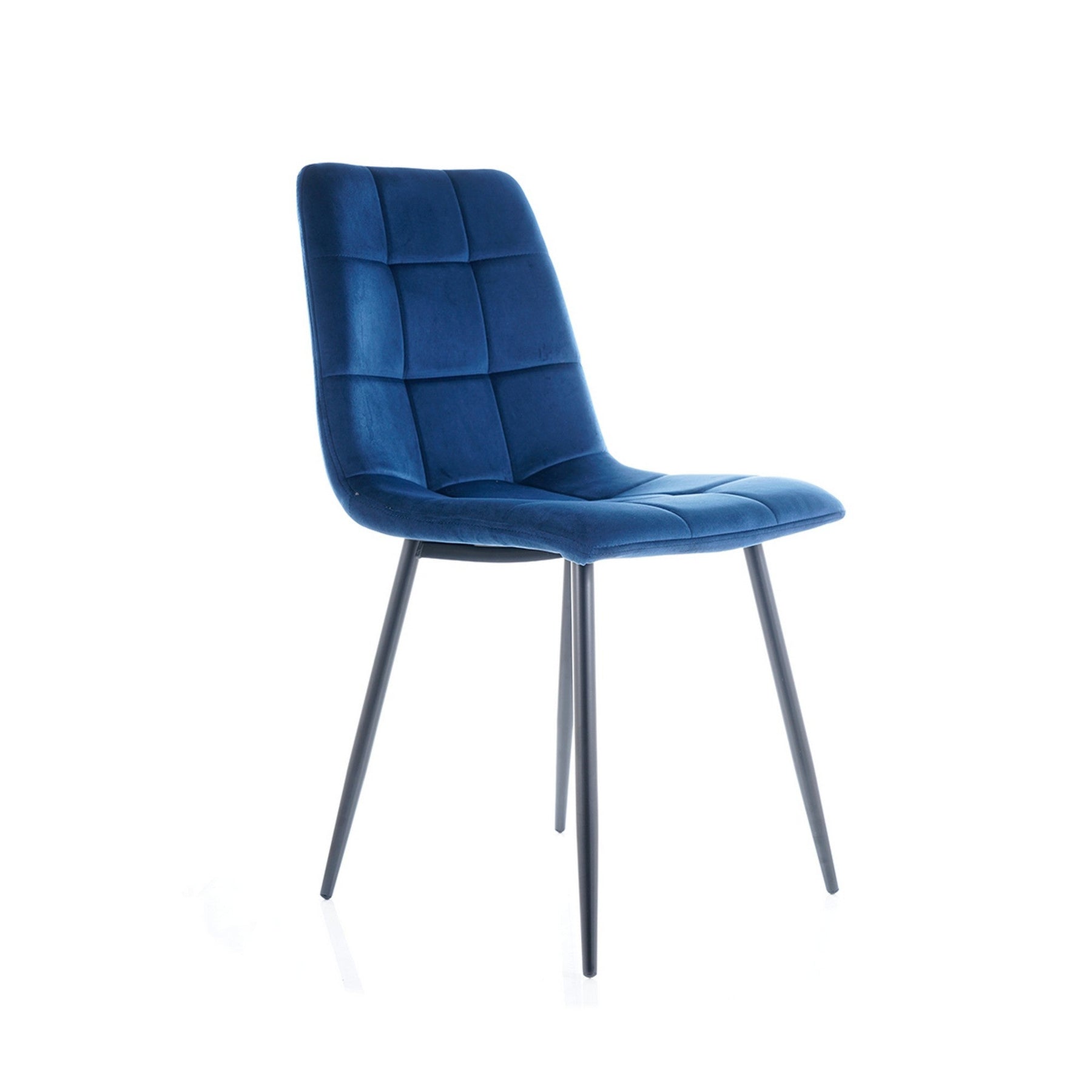 Scaun MILA, negru/albastru, 47x41x87