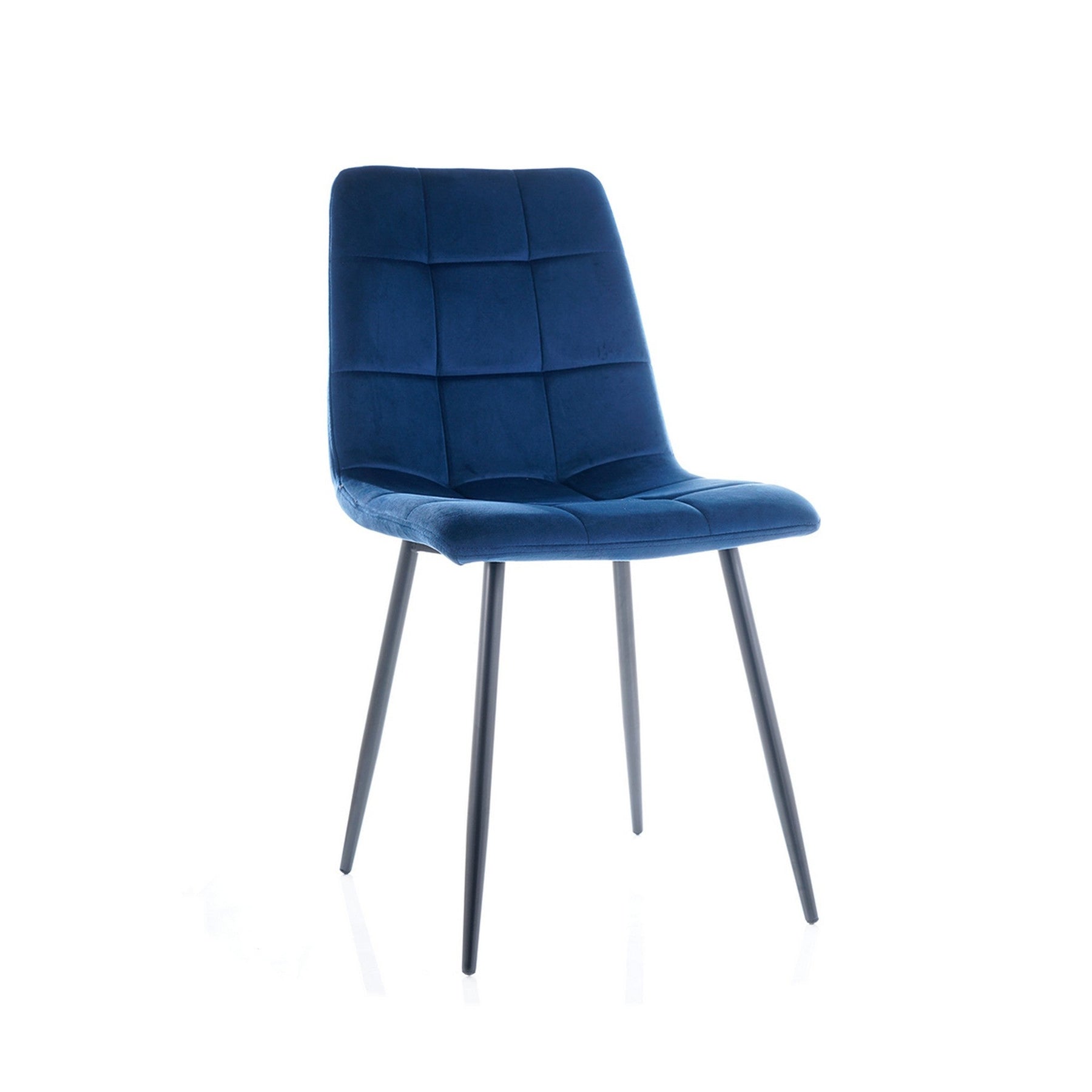 Scaun MILA, negru/albastru, 47x41x87