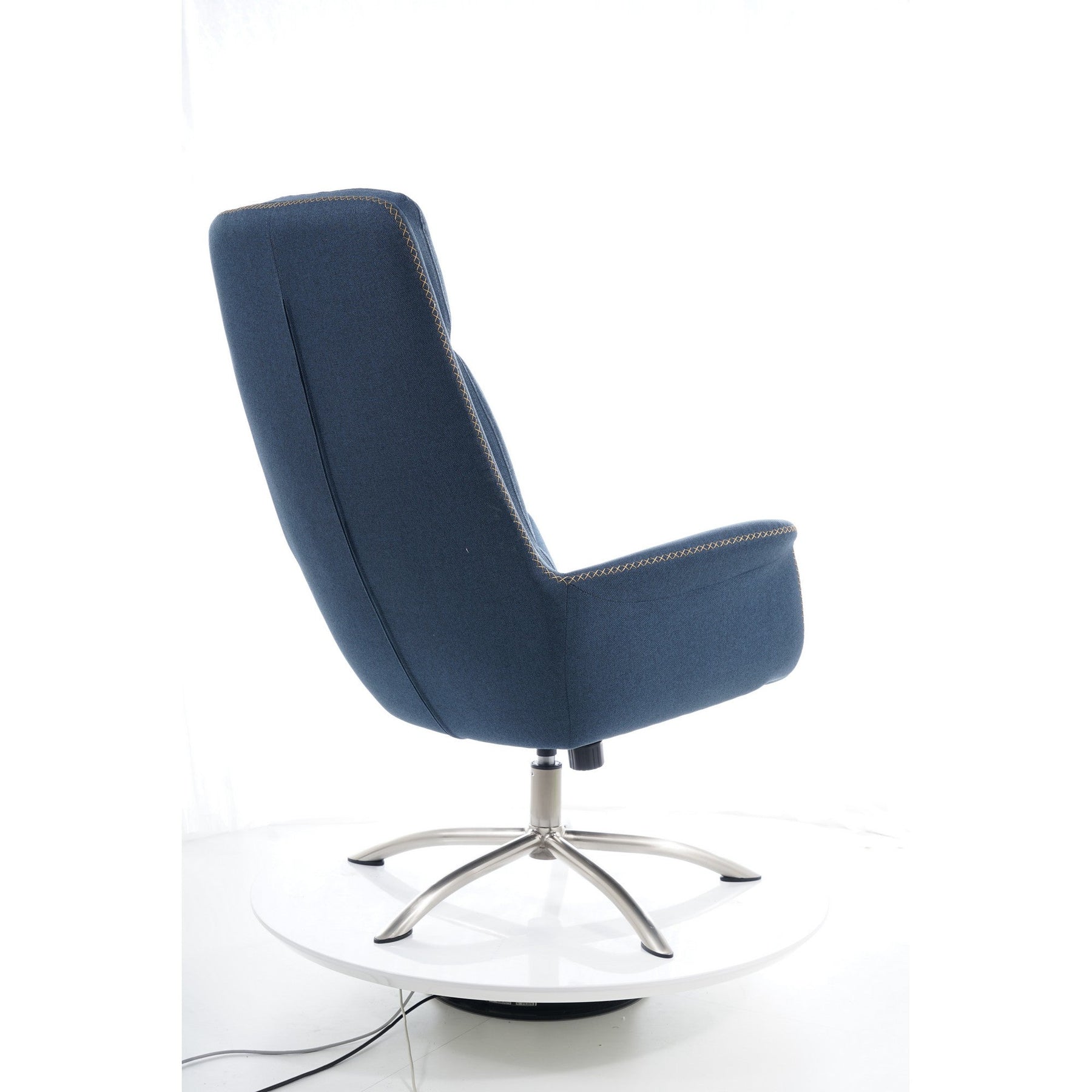 Fotoliu scaun bleumarin REGAN 75x48x104
