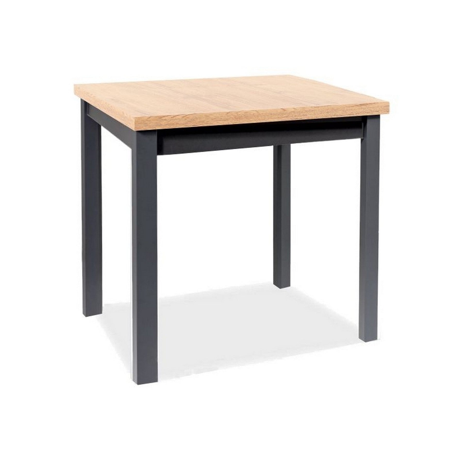 Masa fixa ADAM, blat stejar artisan/cadru negru, 90x65x75 cm
