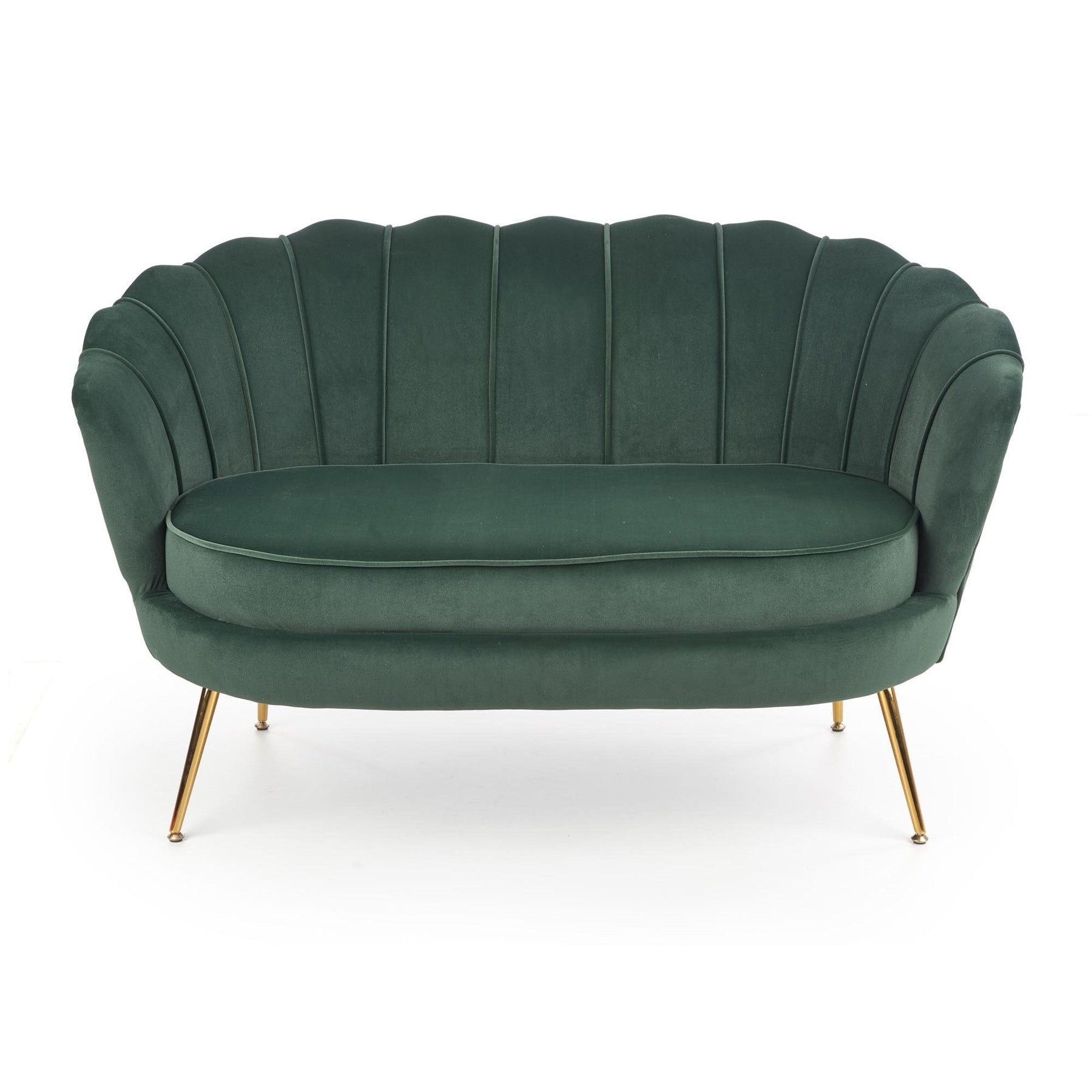Canapea fixa AMORINITO XL, verde/auriu, 131x77x77x45 cm