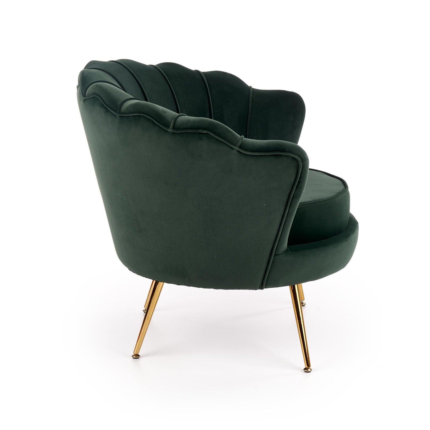 Fotoliu AMORINITO, verde/auriu, 81x77x77x45 cm