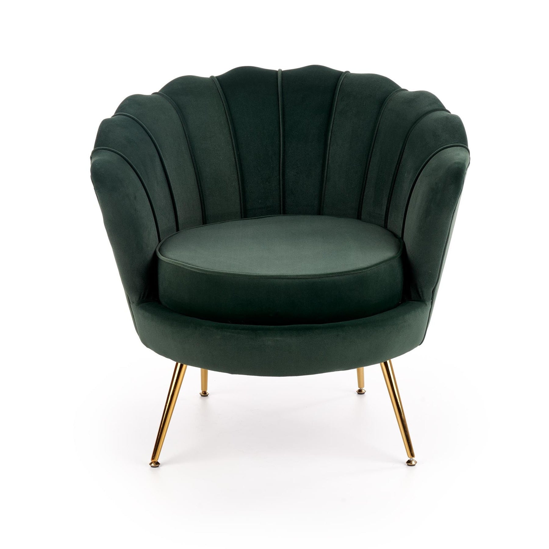 Fotoliu AMORINITO, verde/auriu, 81x77x77x45 cm