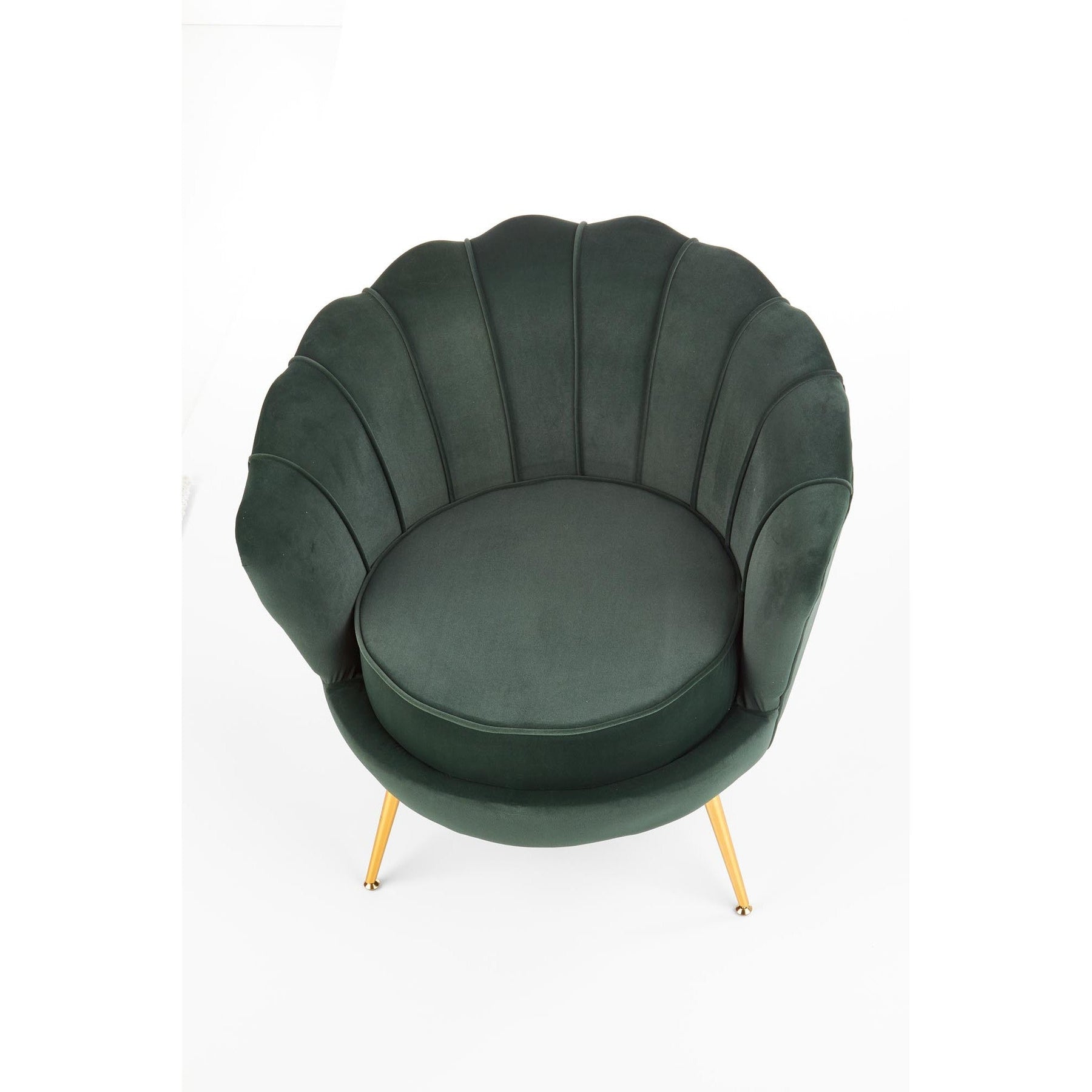 Fotoliu AMORINITO, verde/auriu, 81x77x77x45 cm