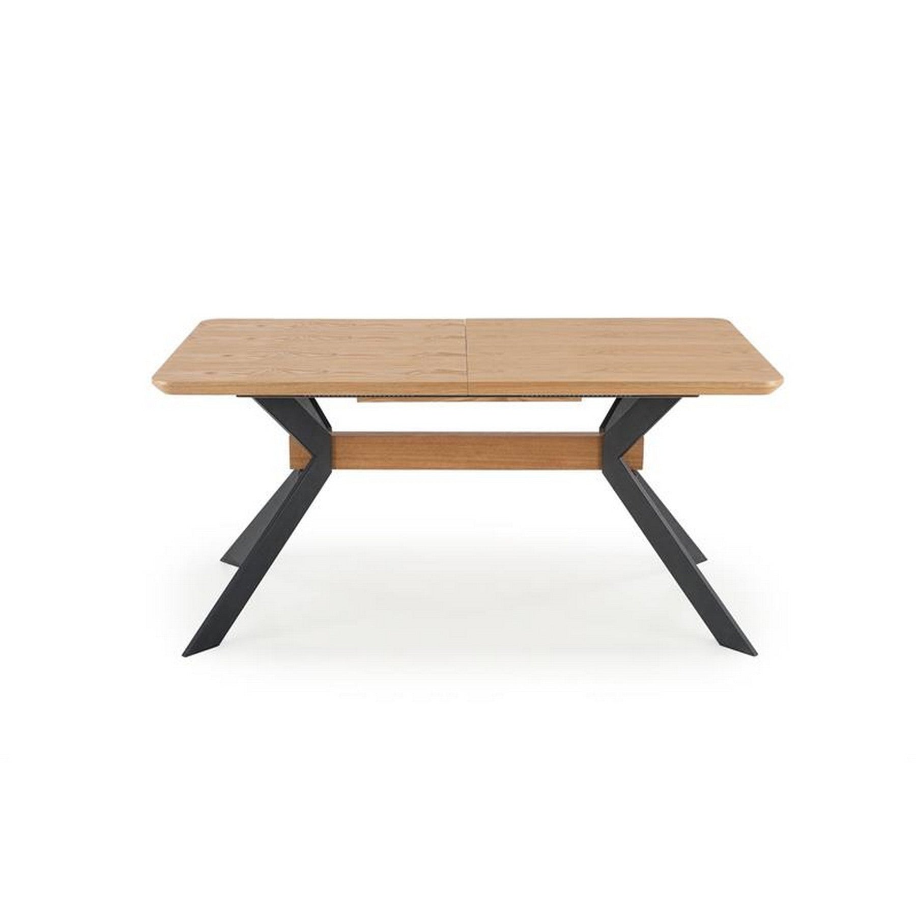 Masa extensibila BACARDI, sonoma/negru, 160-220 / 90/76 cm