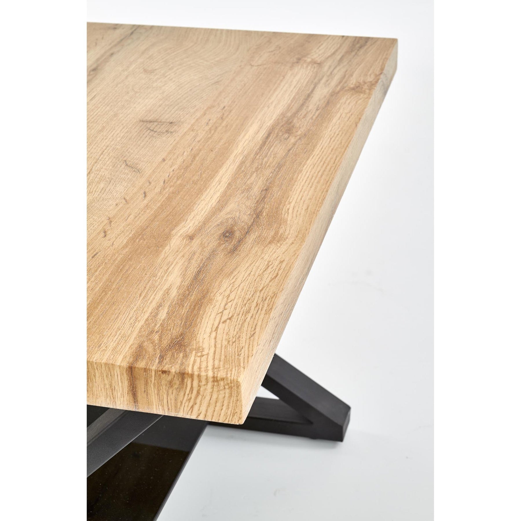 Masuta de cafea XENA patrata negru/natural, 60x60x45 cm