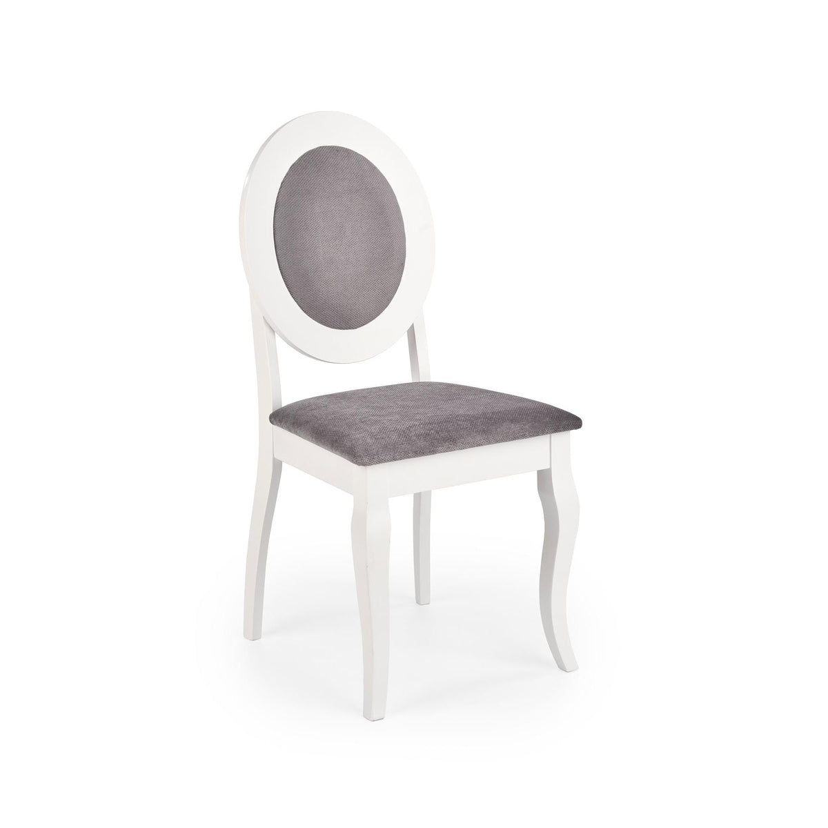 Scaun BAROCK, alb/gri, 45x51x93 cm