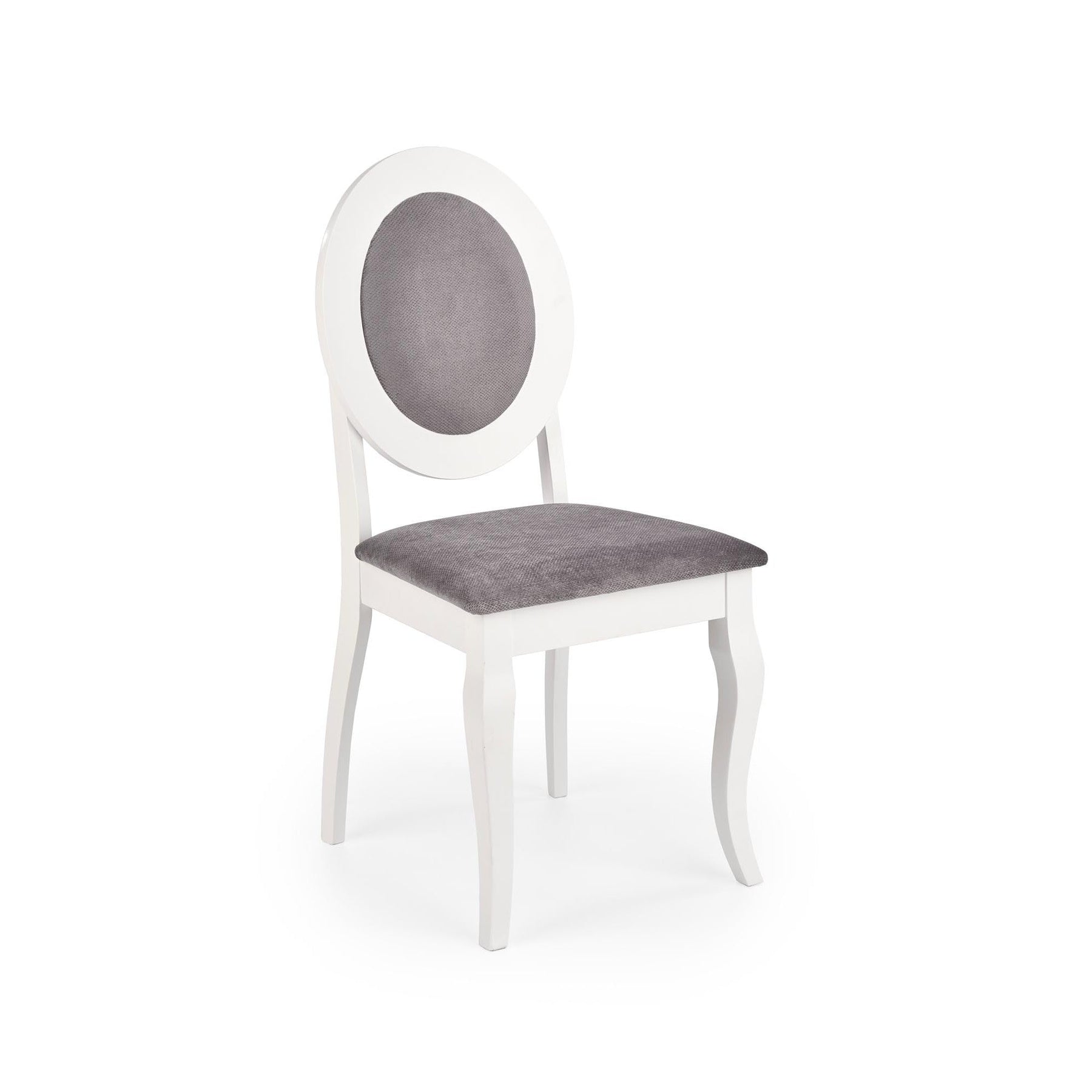 Scaun BAROCK, alb/gri, 45x51x93 cm