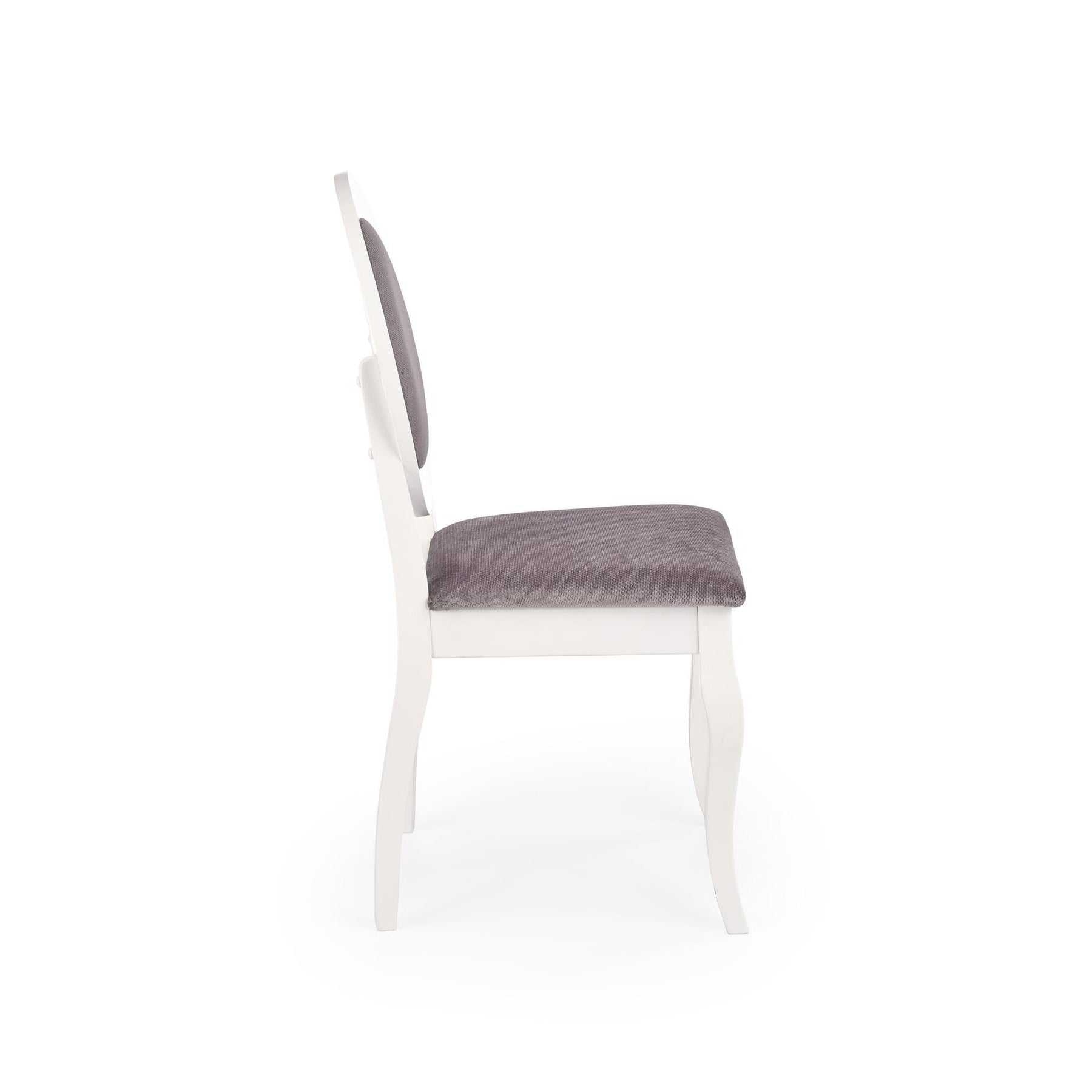 Scaun BAROCK, alb/gri, 45x51x93 cm