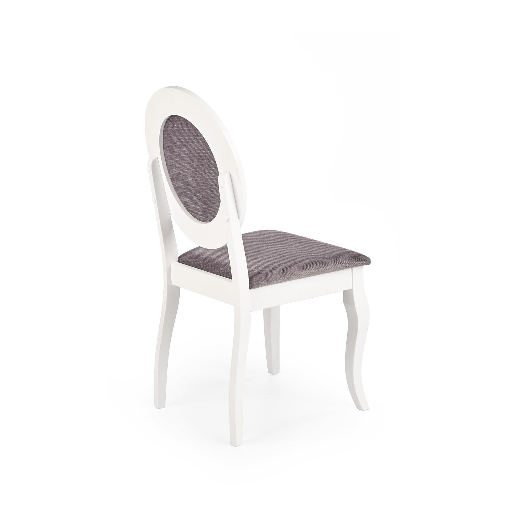 Scaun BAROCK, alb/gri, 45x51x93 cm