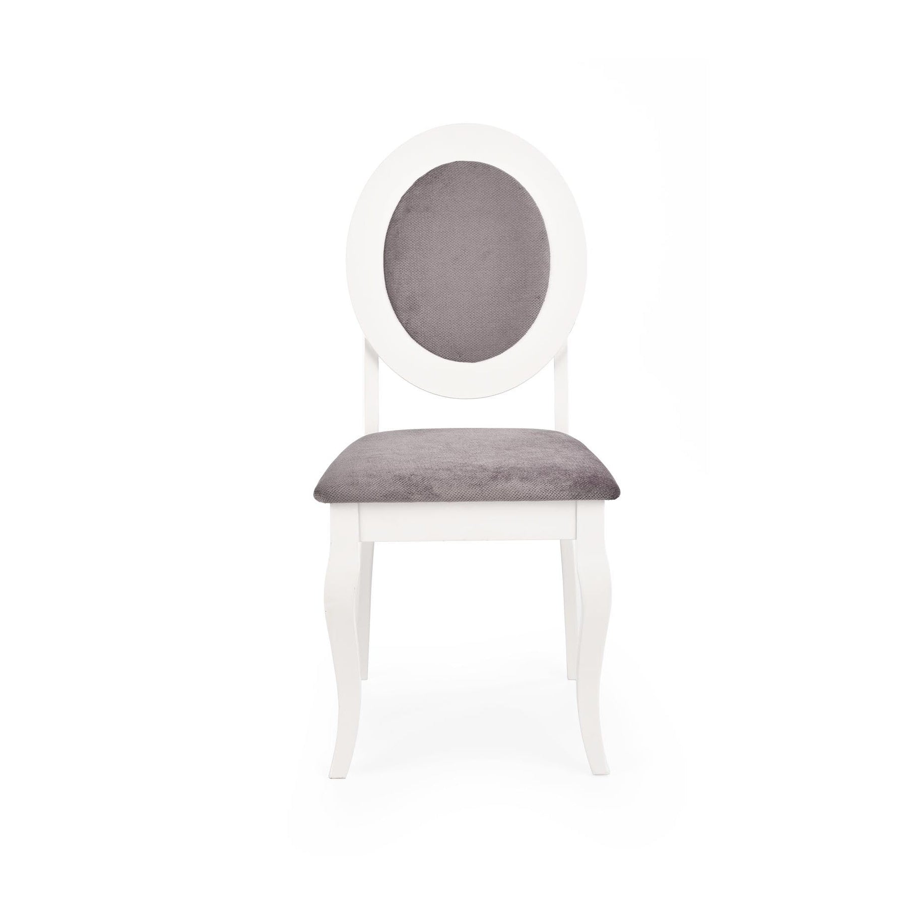 Scaun BAROCK, alb/gri, 45x51x93 cm