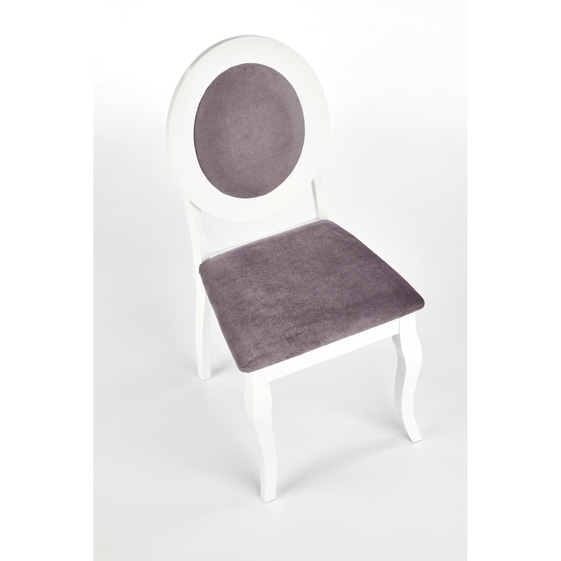 Scaun BAROCK, alb/gri, 45x51x93 cm