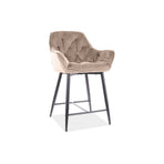 Scaun pentru bar CHERRY H-2, bej, 56x40x87 cm