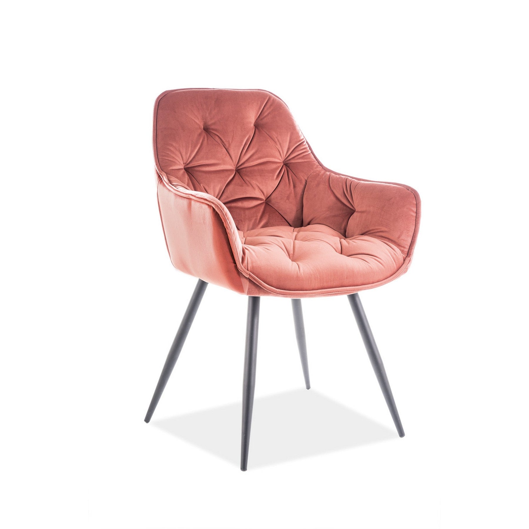 Scaun tapitat CHERRY ROZ, 57x58x48/87 cm - ACAJU