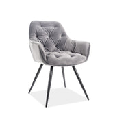 Scaun CHERRY, gri, 57x58x87 cm