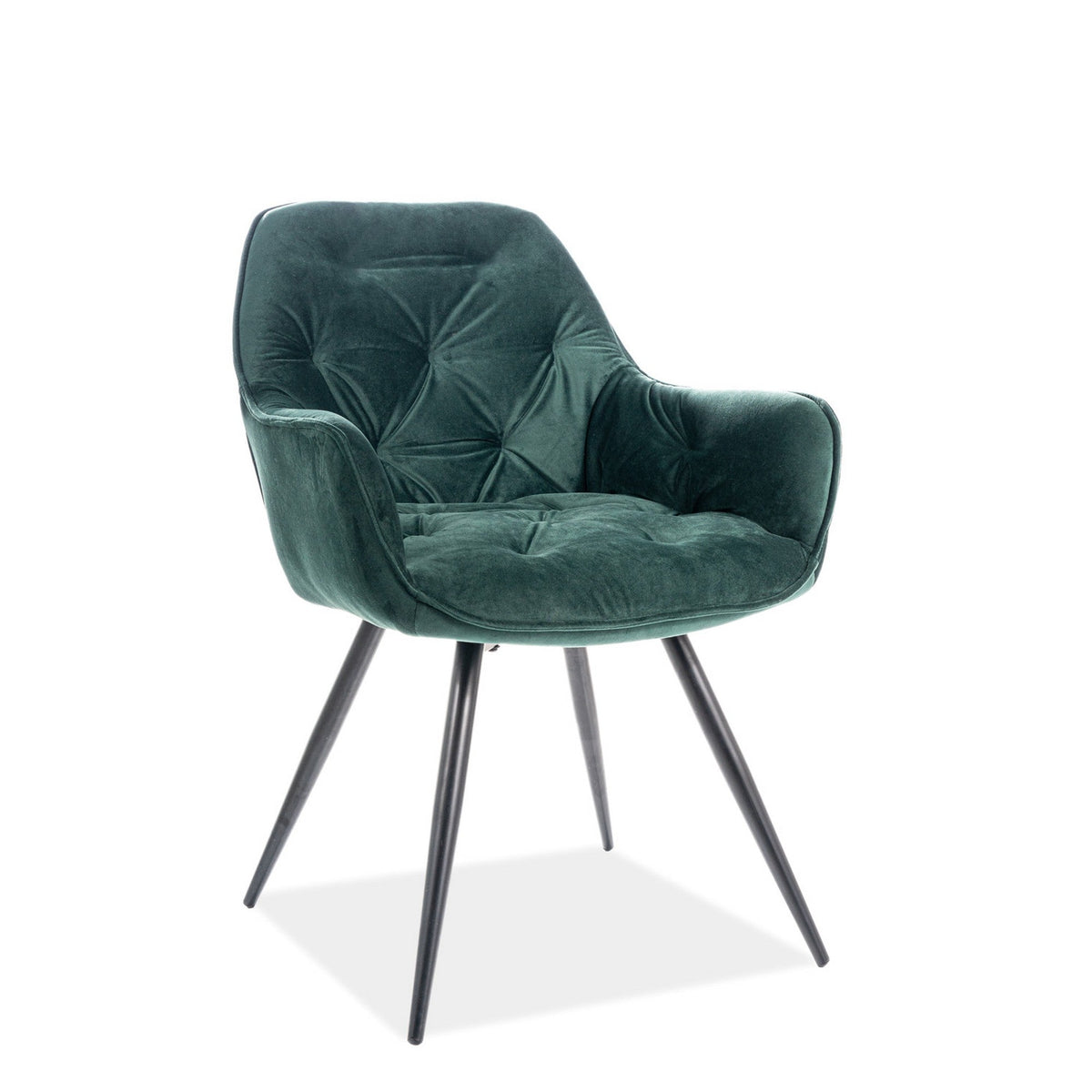 Scaun CHERRY, verde, 57x58x87 cm