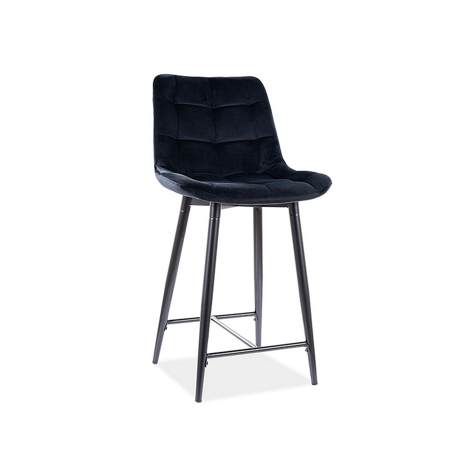 Scaun pentru bar CHIC H-2, negru, 45x37x92 cm