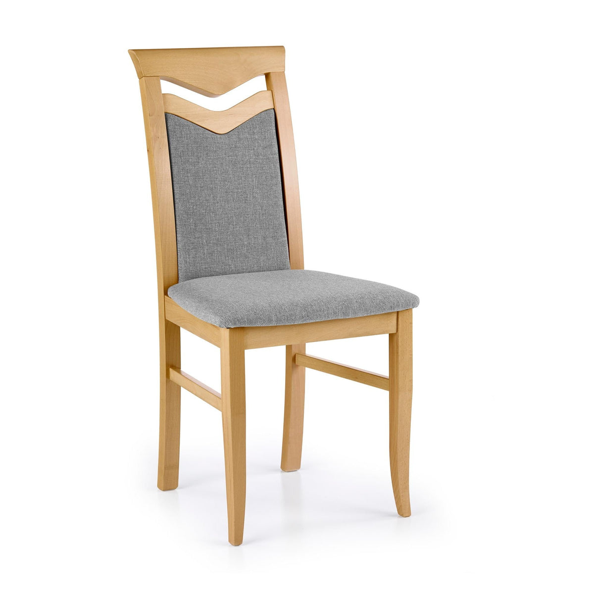 Scaun CITRONE, stejar honey/gri, 44X43X96 CM