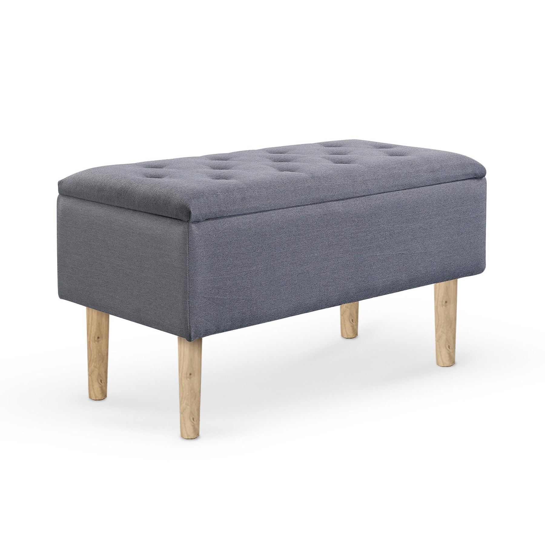 Taburet cu spatiu depozitare Cleo, 80X40X44 CM - ACAJU