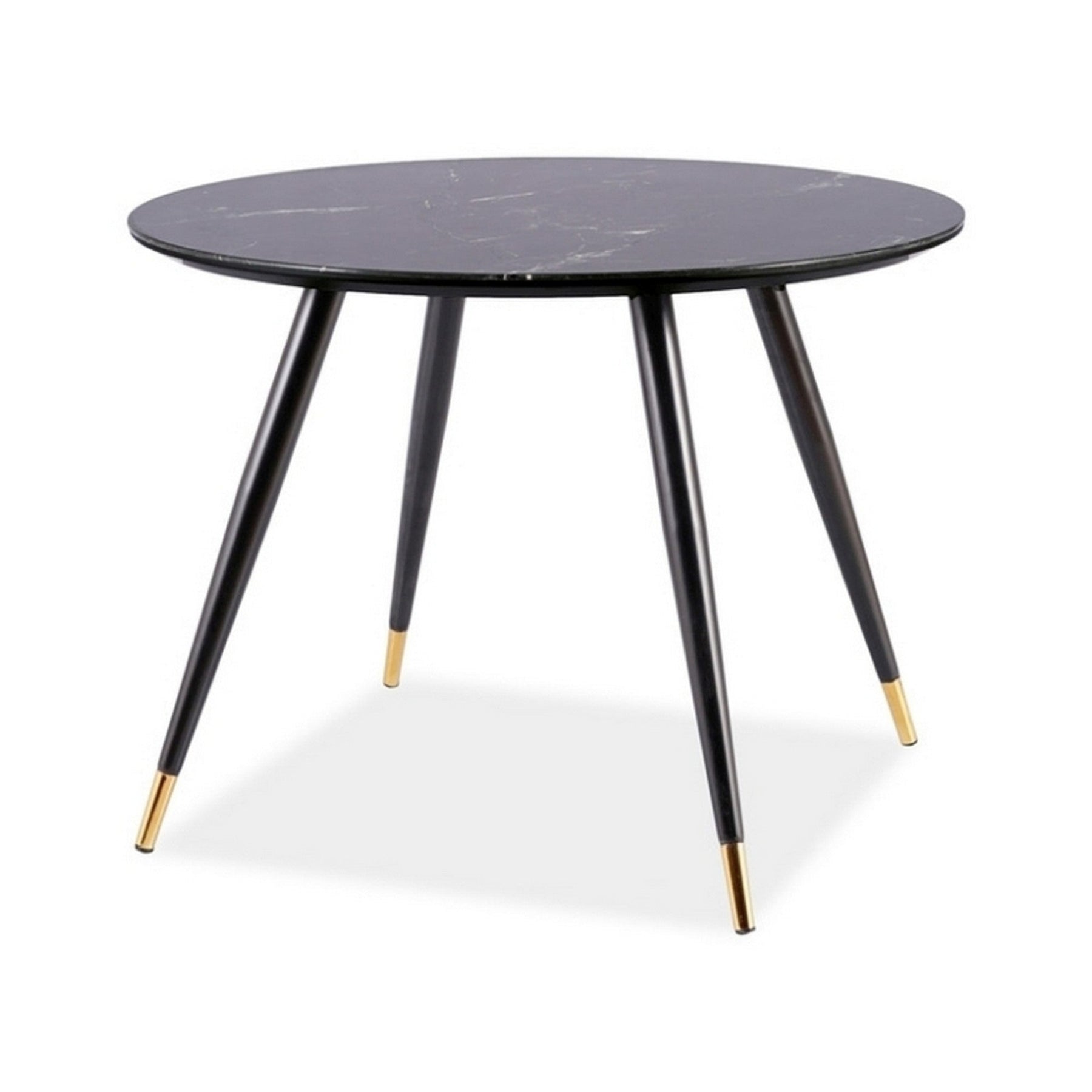 Masa CYRYL II, efect de piatra neagra, 100 cm