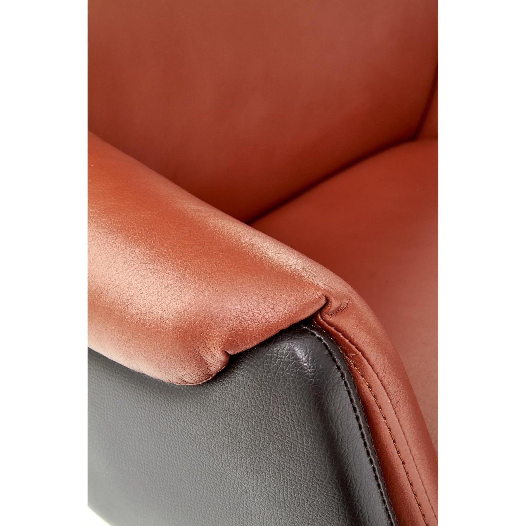 Scaun de birou CALVANO maro, 73x120/130x42/52 cm
