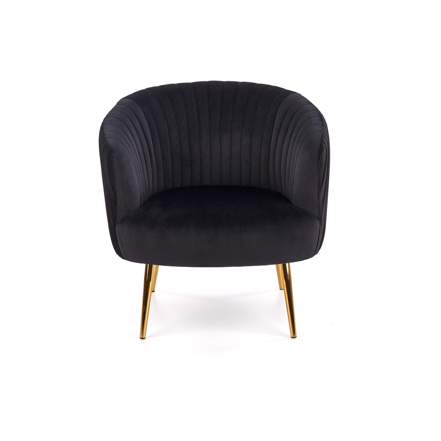 Fotoliu CROWN, negru/auriu, 78x72x80x45 cm