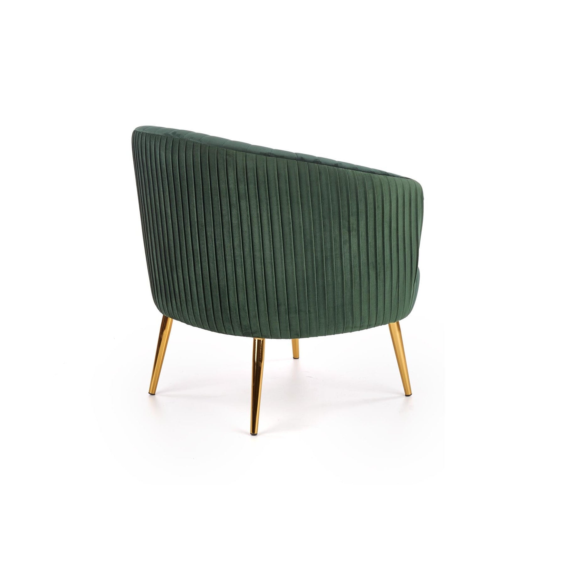 Fotoliu CROWN, verde/auriu, 78x72x80x45 cm