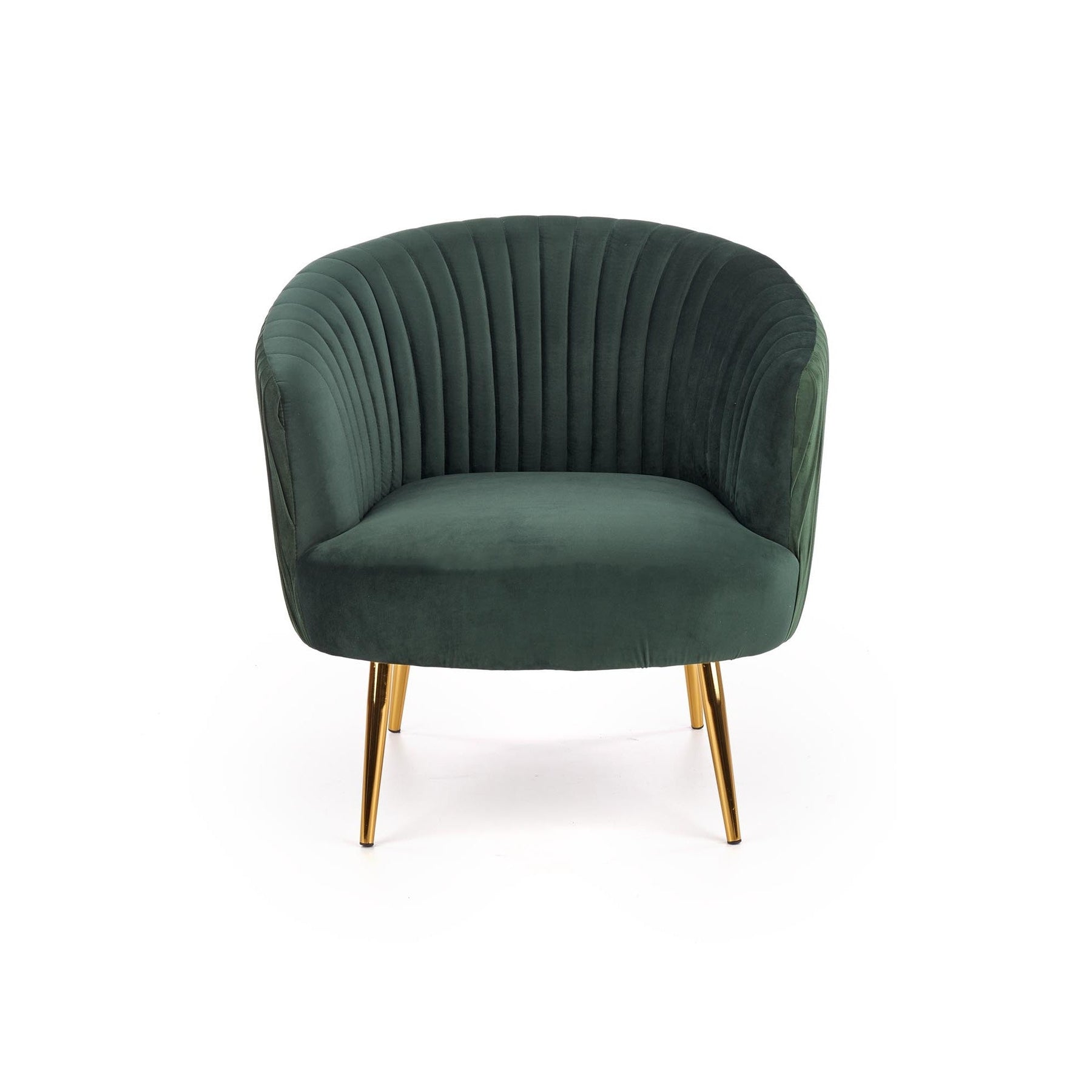Fotoliu CROWN, verde/auriu, 78x72x80x45 cm