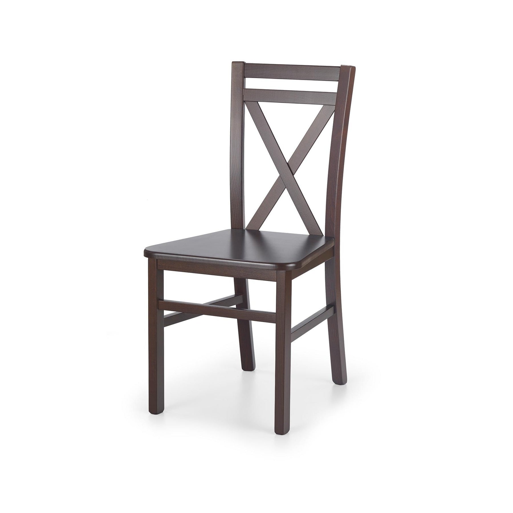 Scaun din lemn de fag nuc inchis Dariusz 2, 45X43X90 CM